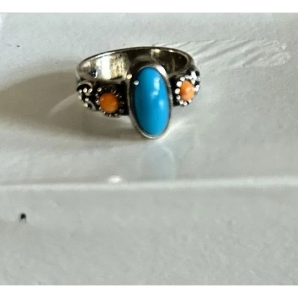 Carolyn Pollack Southwestern-Style .925 Sterling Silver Ring